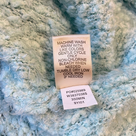 STUDIO Woman JPR Super Soft Oversized Sweater Seafoam Green/Blue Women's 1XL - Picture 5 of 5